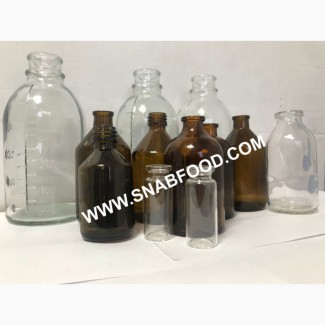 Флаконы и бутылки стеклянные медицинские (100 мл., 200 мл., 450 мл.), импортер в РБ