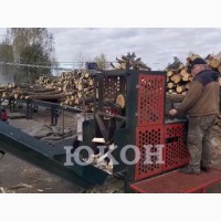 Пилоколун - комплекс для заготовки дров с подающей эстакадой бревен